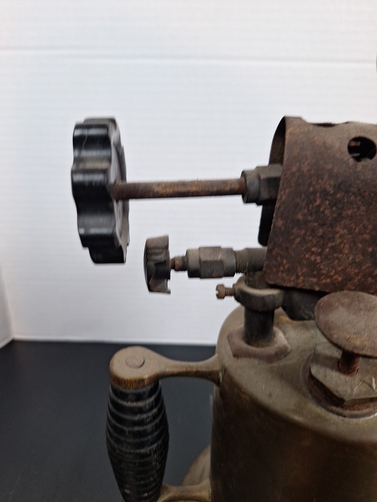 Vtg Antique Brass Blowtorch