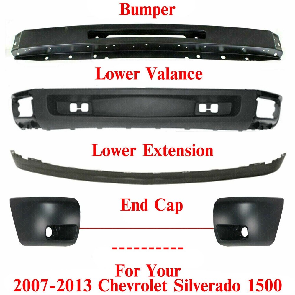 Front Bumper Kit For 2007-2013 Chevrolet Silverado 1500