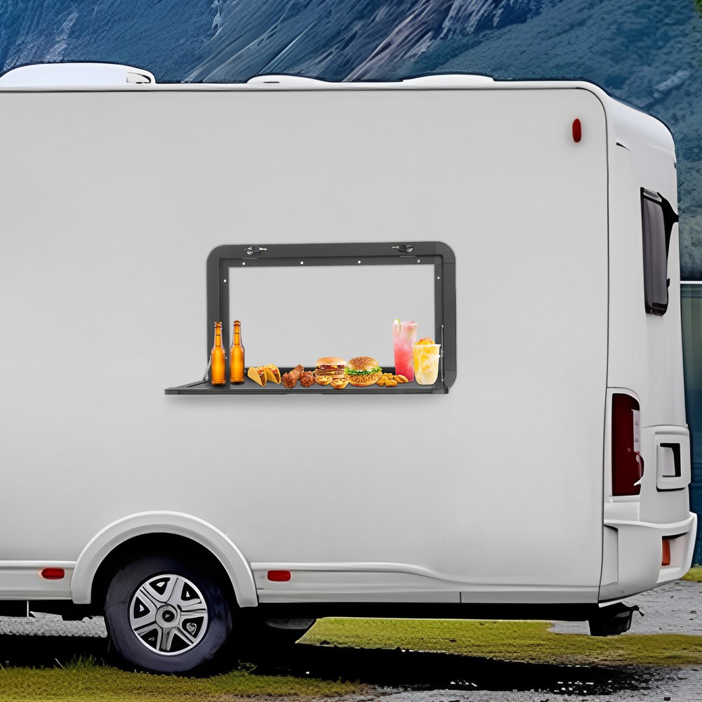 Foldable Rv Dinette Tables Campervan Outside Picnic Wall Mounted Rectangular