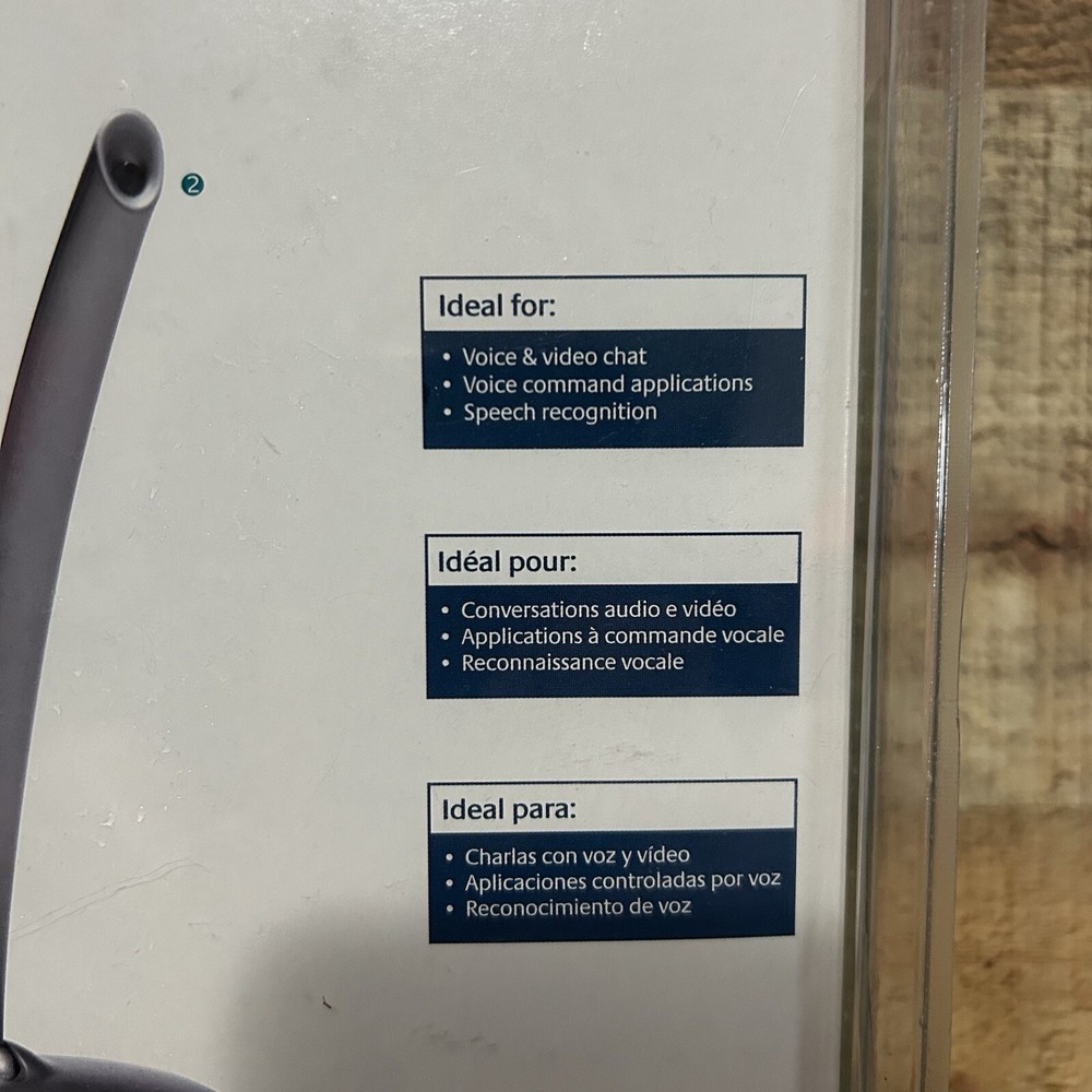 Logitech Consumer USB Desktop Microphone 980186-0403 for PC Mac NEW SEALED Old