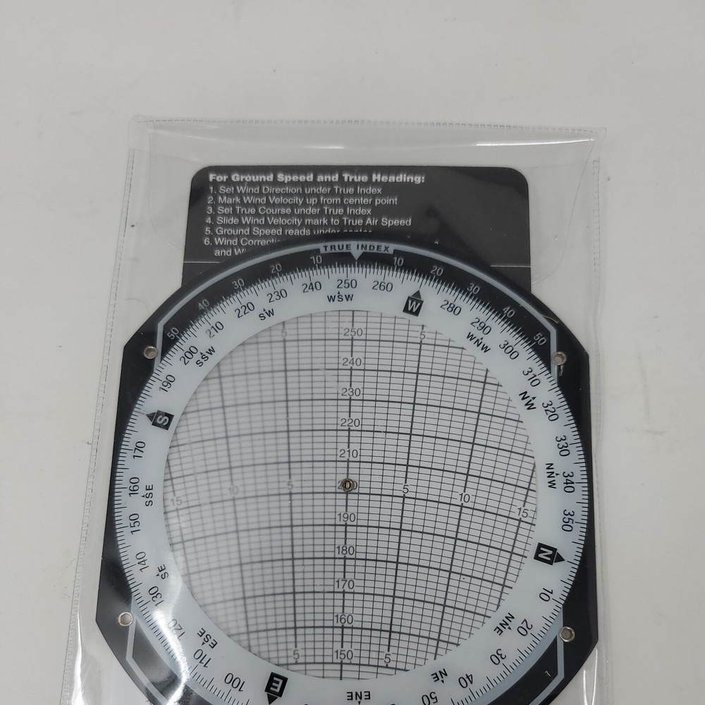 ASA AirClassics E6-B Aviation Pilot Flight Computer Whiz Wheel w/CASE