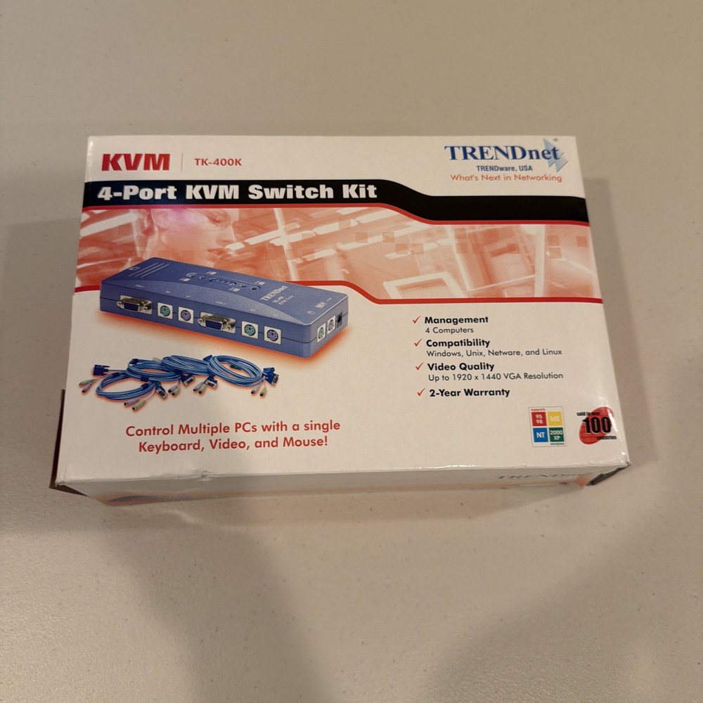 TRENDnet  TK (TK400K) 4-Ports External KVM switch PS/2