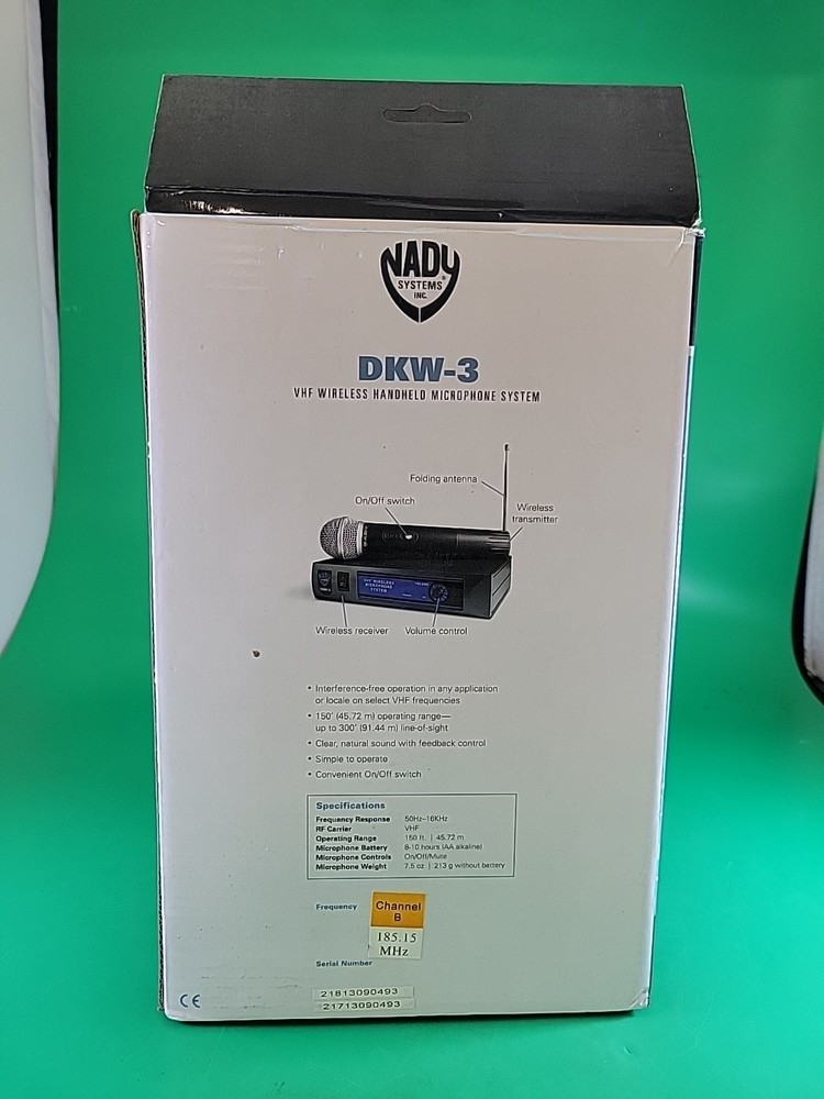 Nady DKW-3 VHF Wireless Handheld Microphone System