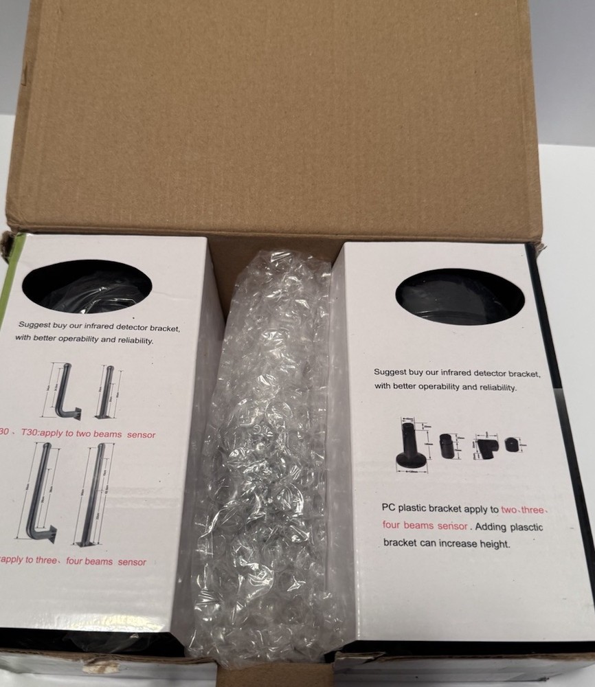 Dual Digital Photoelectric Beam Sensor Kit 200ft