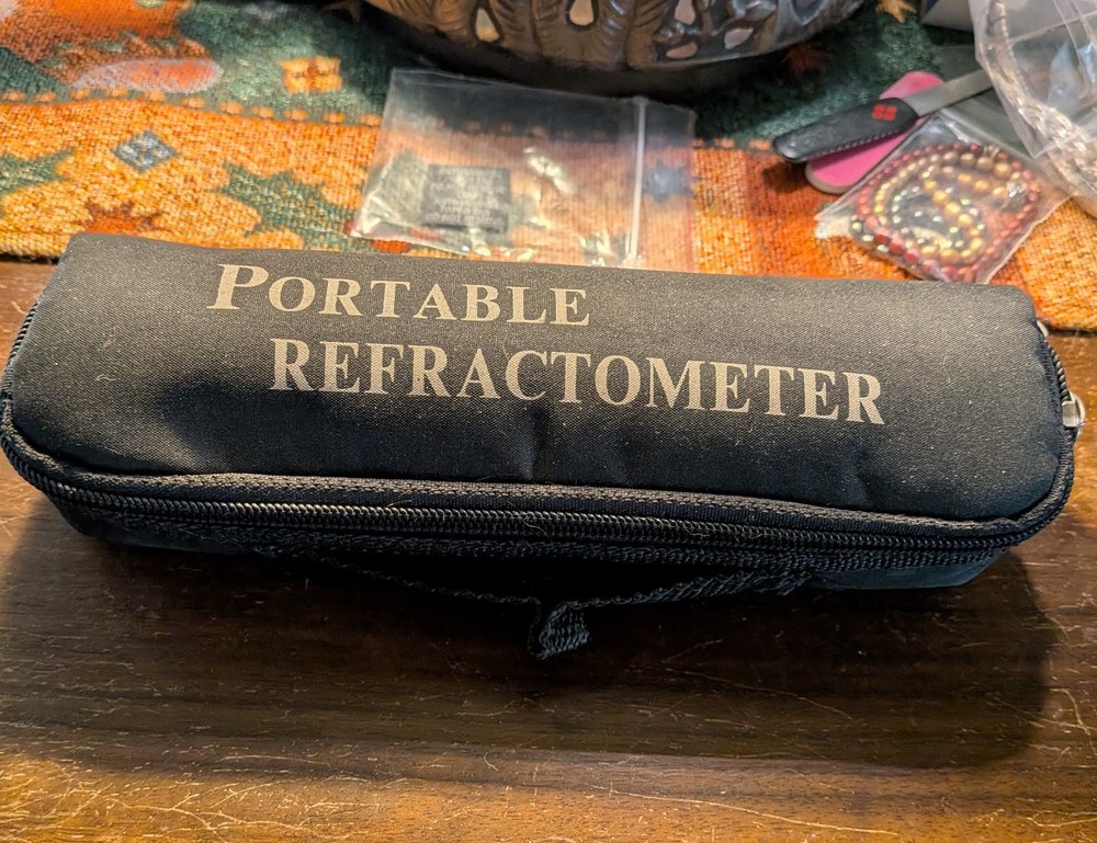 Portable Brix Refractometer with ATC, Accurate Dual Scale Meter...