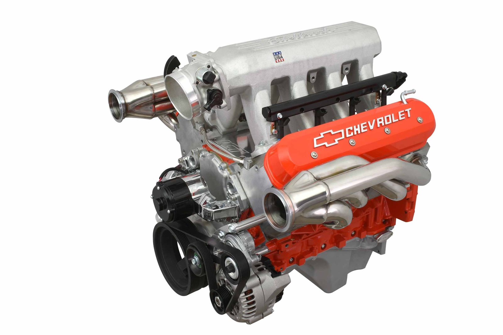 LS Low Mount Alternator Bracket for Electric Water Pump w/ Tensioner - Truck