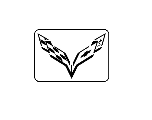 CORVETTE Logo Stencil Template Airbrush Paint # 7