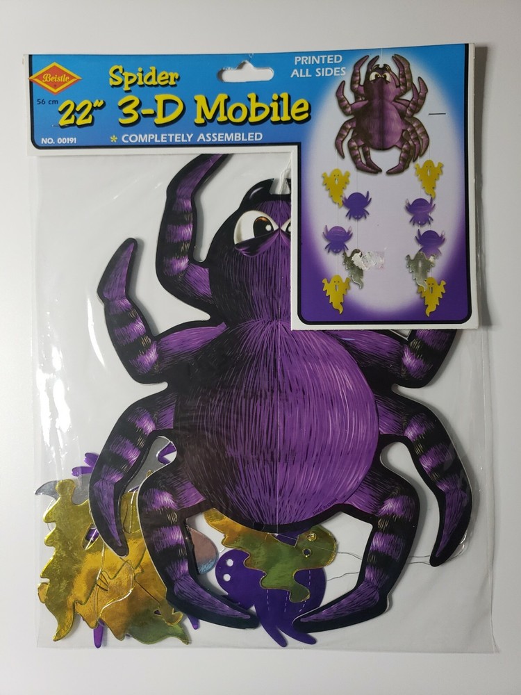 1990's Beistle Spider  3D Mobile 22" New In Packaging