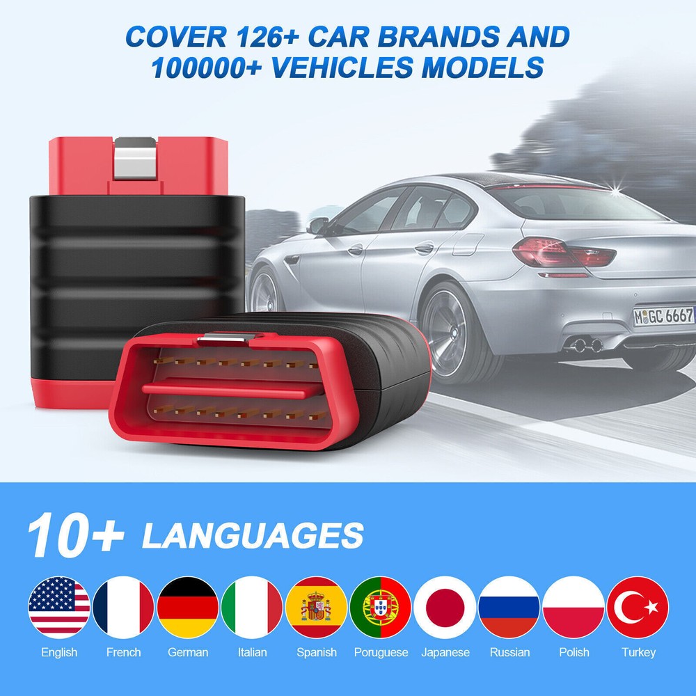 Thinkdiag mini OBD2 Scanner All Systems ABS SRS Car Diagnostic Tool Bluetooth