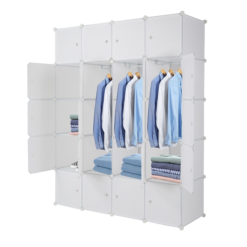 20 Cube Organizer Stackable Plastic Cube Storage Shelves Design