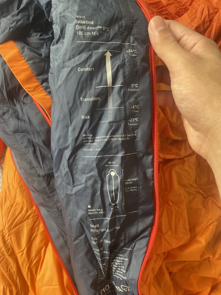 NORRØNA DOWN 800 0C SLEEPING BAG
