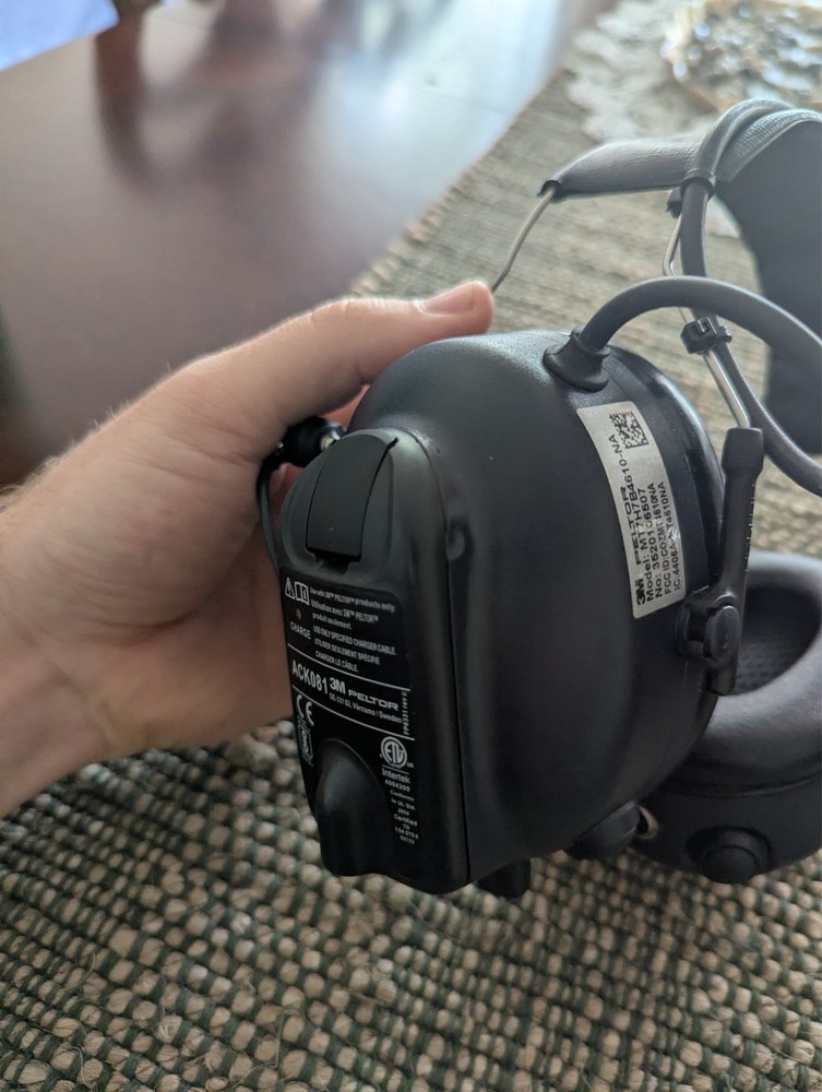 Used Peltor WS Lite Com Plus Radio Headset - Modified Headset