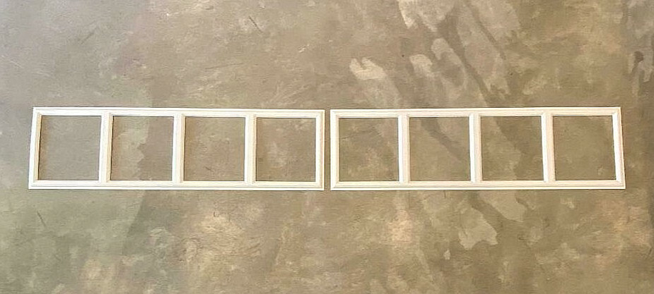 4 Amarr Thames Replacement Inserts for Long Panel AMARR Garage Doors White Thame