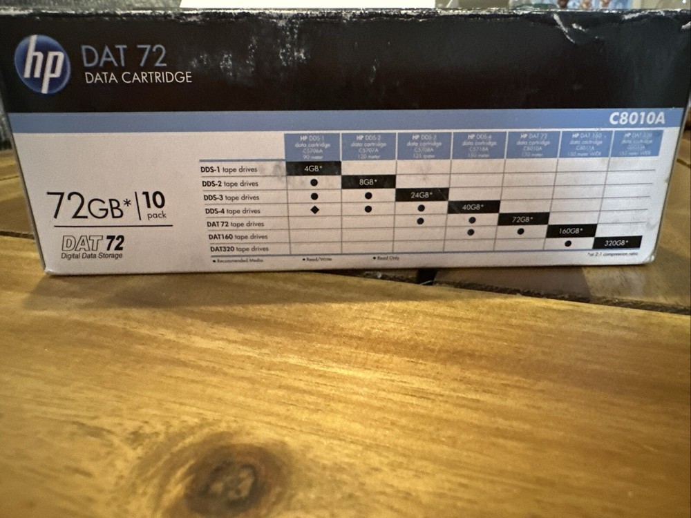 HP data cartridge 72 GB