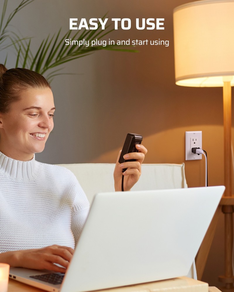 Plug in Light Dimmer for Table Lamp Bedside LED Bulbs Slide Control Switch