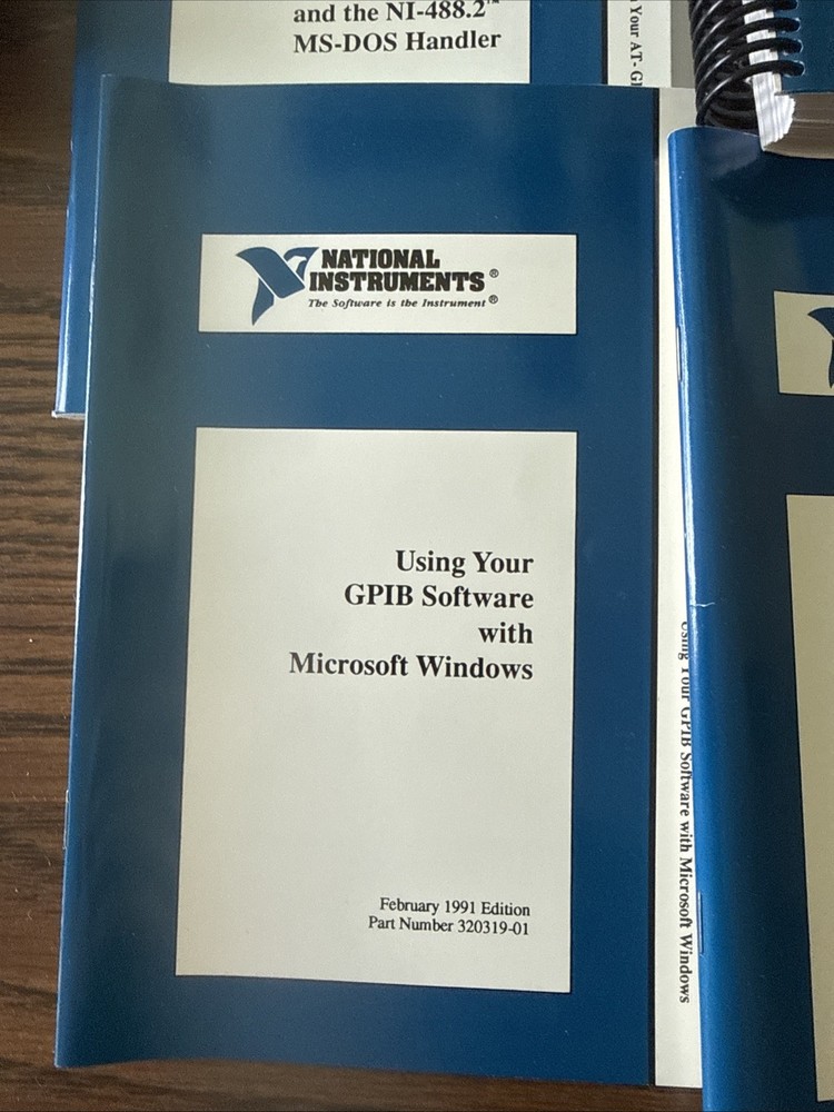 NATIONAL INSTRUMENTS AT-GPIB CONTROLLER CARD With Manuals N Software Box