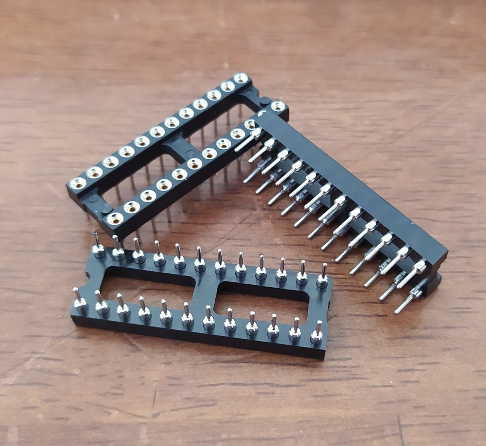 3x IC Socket IC Socket Precision Socket 24 Pin RM 2.54 Row Spacing 7.62mm