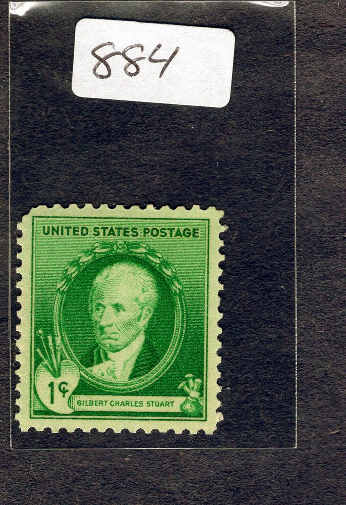 1940 Stamp #884 Gilbert Charles Stuart M/NH