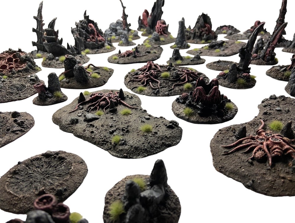 Large Tyranid Army/ Battlefield Terrain Painted Set Custom
