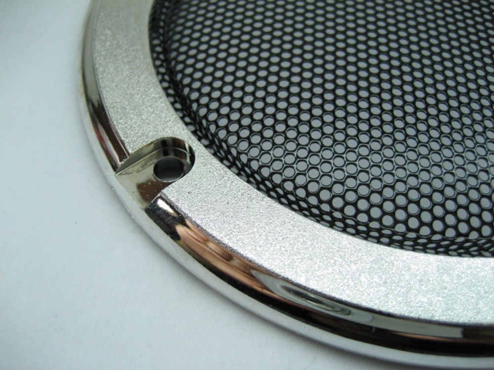 2pcs 4"inch Silver speaker grille decorative ring Speaker protective cover