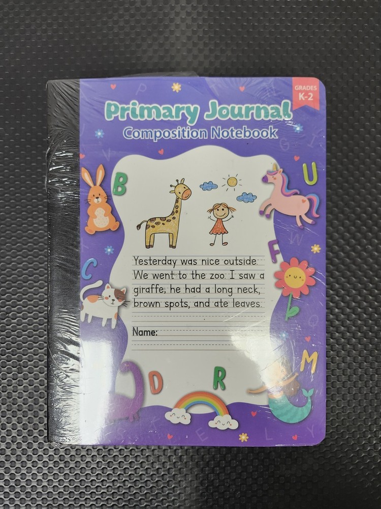 scribblemate Primary Journal K2 Notebooks 100 Sheets/200 Pages -4 Pack Sealed