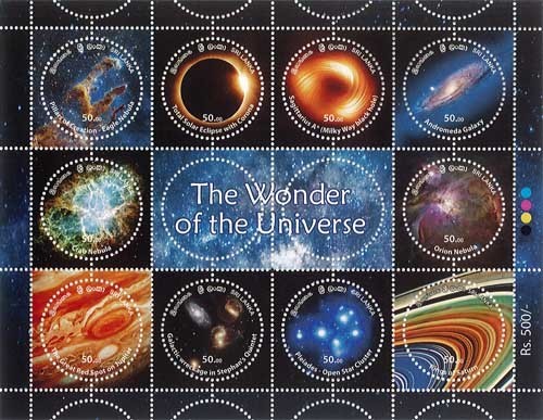 SRI LANKA STAMP 2025 - THE WONDER OF THE UNIVERSE - 2025 (SHEETLET)