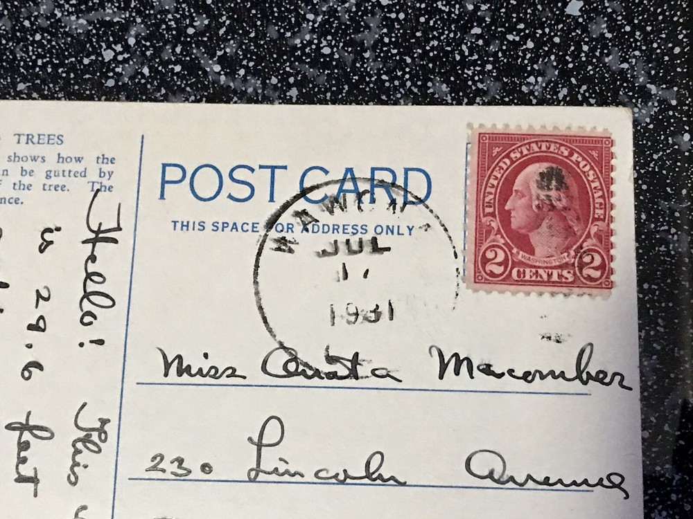 Very Rare George Washington Red 2 Cent Postage Stamp