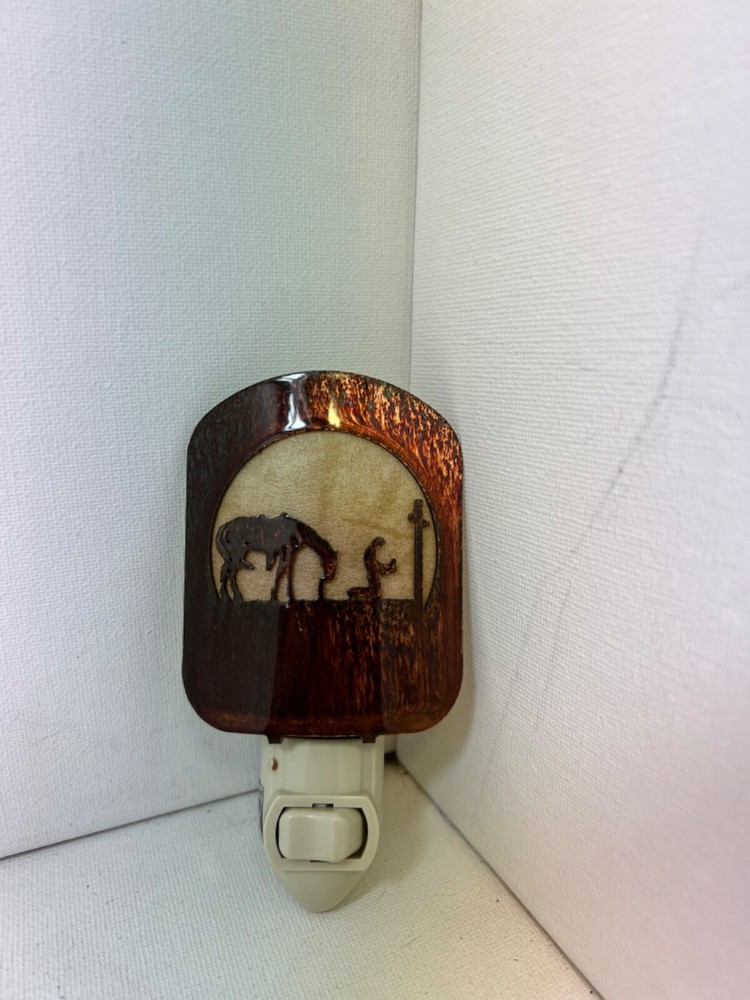 Vintage Cowboy Prayer Night Light