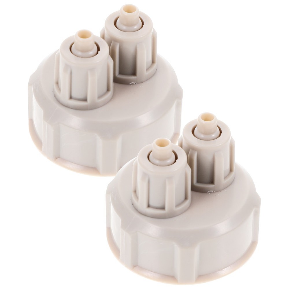 2 Pcs Bottle Cap Air Pump Fish Tank Accessories Diffuser Bottles with Caps