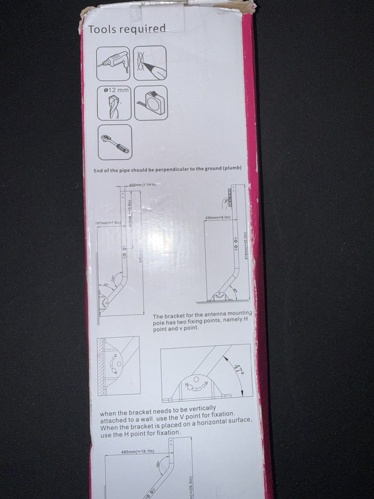 Adjustable Outdoor Antenna Mounting Pole