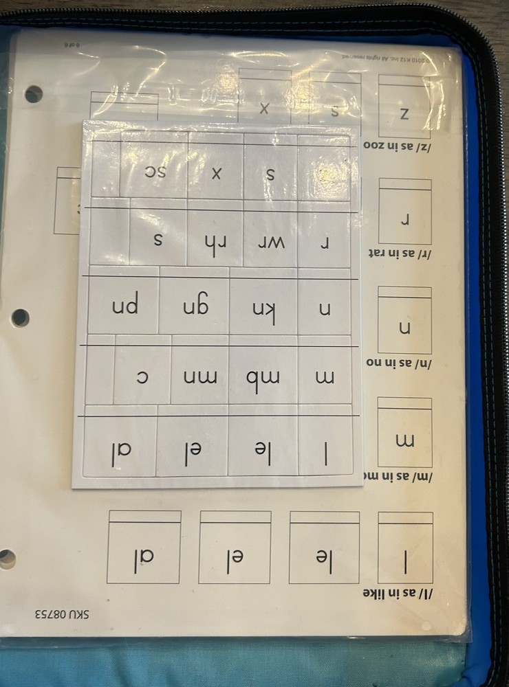 Phonics Tiles & Binder for PreK, K, And 1st Grade