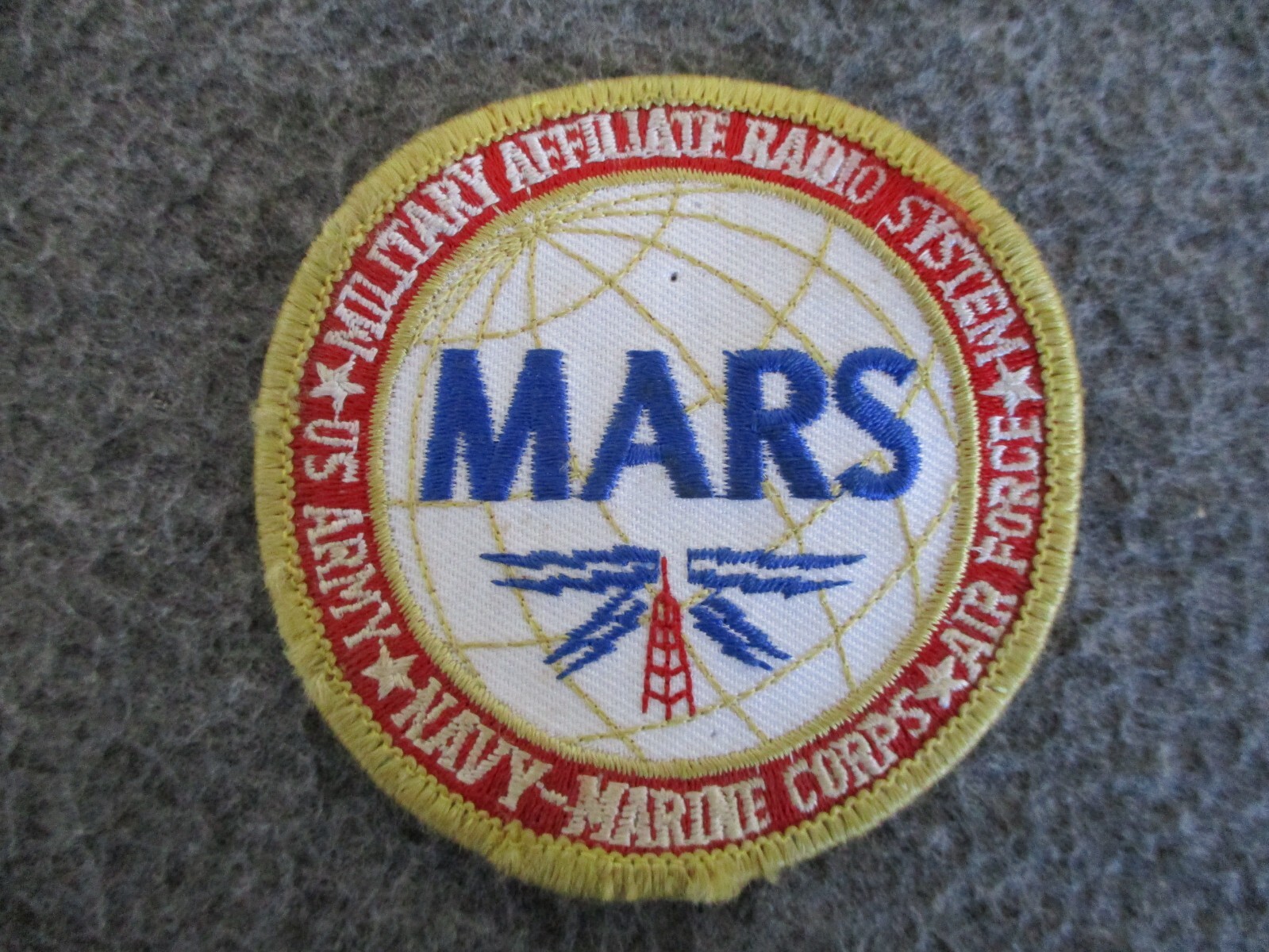 WWII COMMUNICATIONS SPECIALIST CBI THEATER MILITARY AFFILIATE+(MARS) PATCH/SIGN