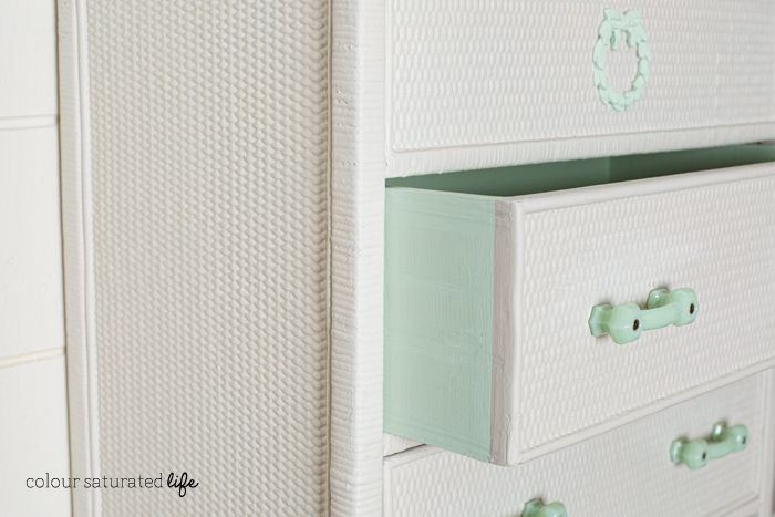 3" Antique Glass Pull Milk Green