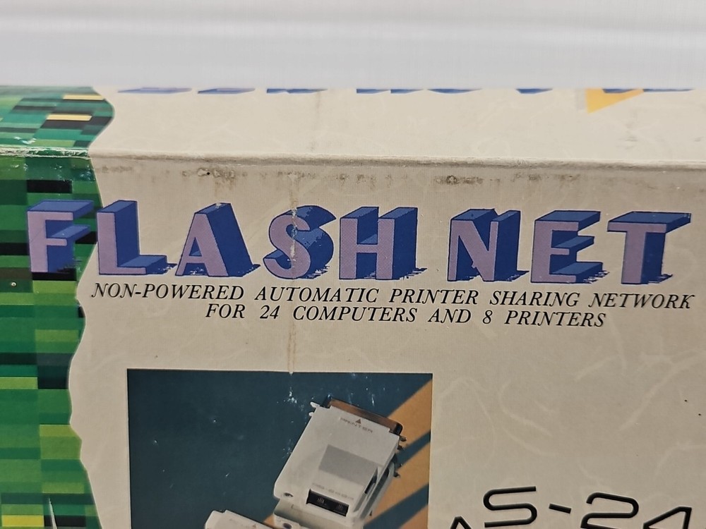 AS-248 FLASH-NET Automatic Printer Sharing Network for 24 Computers 8 Printers