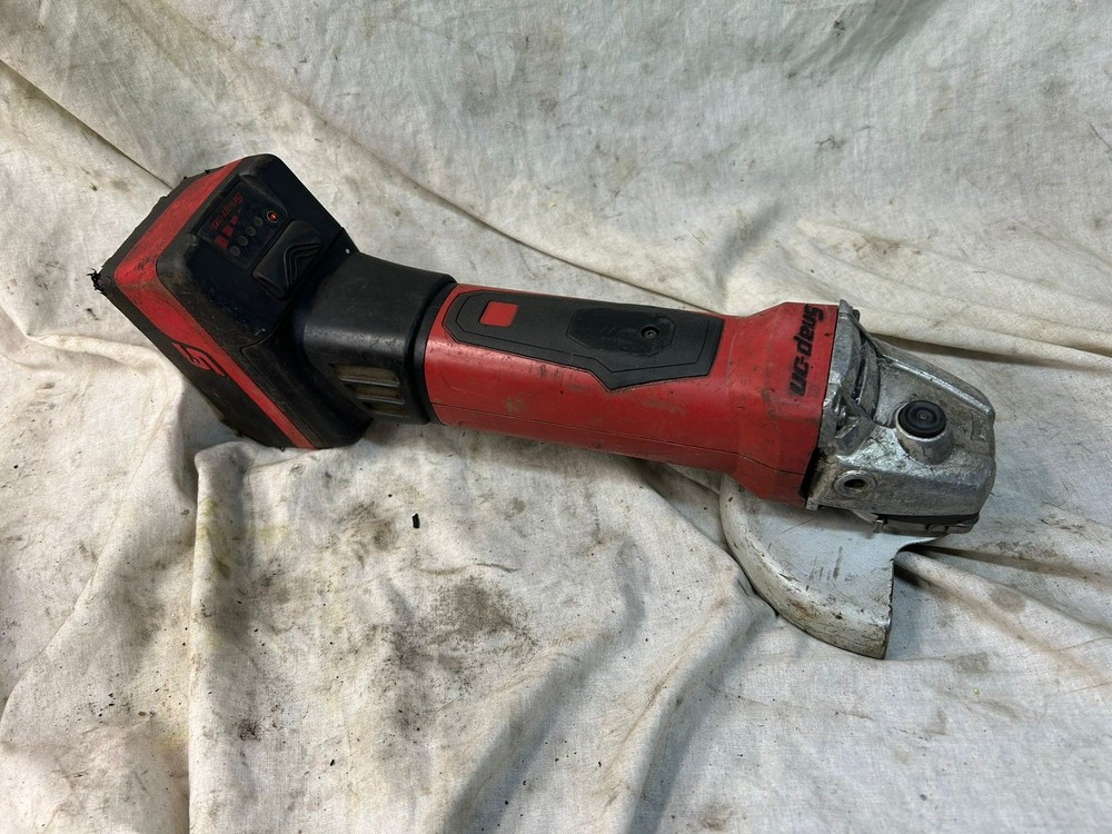 Snap On 18v Cordless Battery Angle Grinder + Battery Red