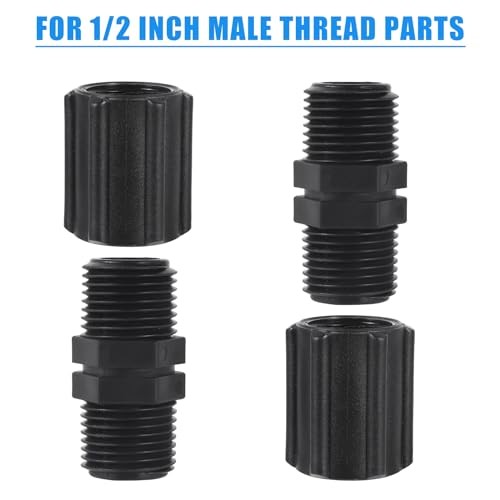 10 Pcs Coupling Sprinkler Pipe Fitting Threaded 1/2 Inch Double Female Thread