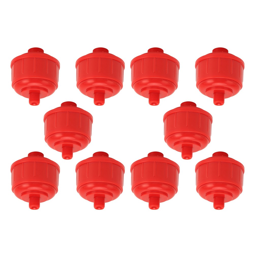 10PCS Disposable Spray Filter Red Wear Resistant 1/4in Thread Plastic