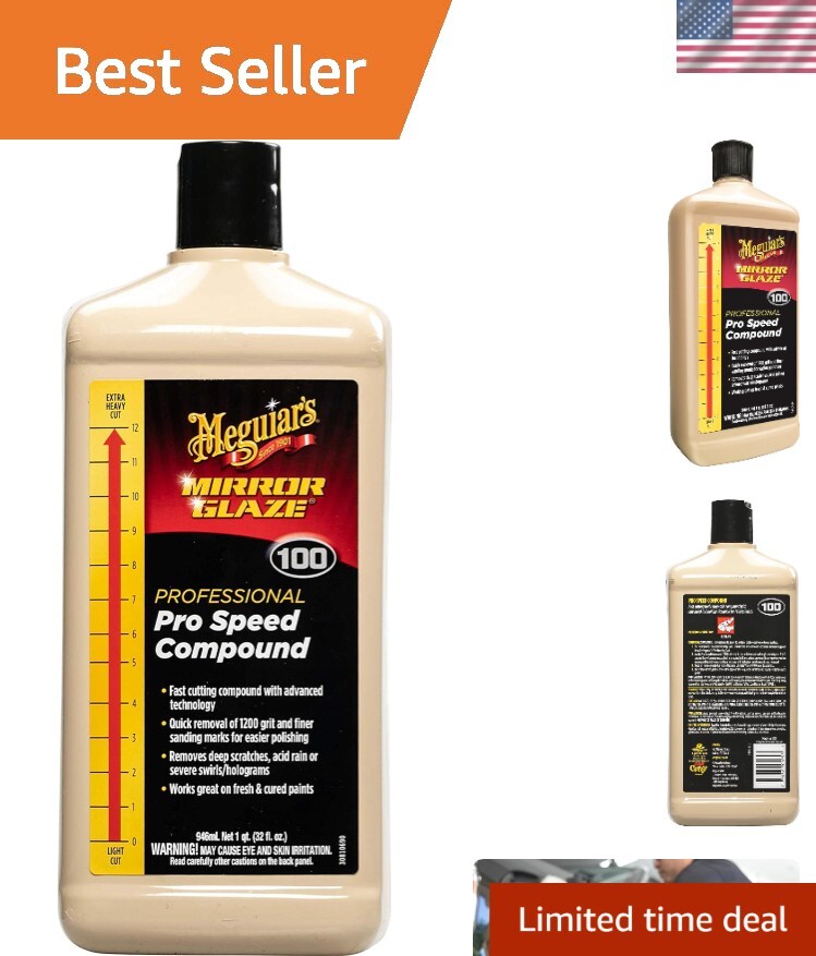 Meguiar’s M10032 - Professional Fast-Cutting Compound for Flawless Paint Finish