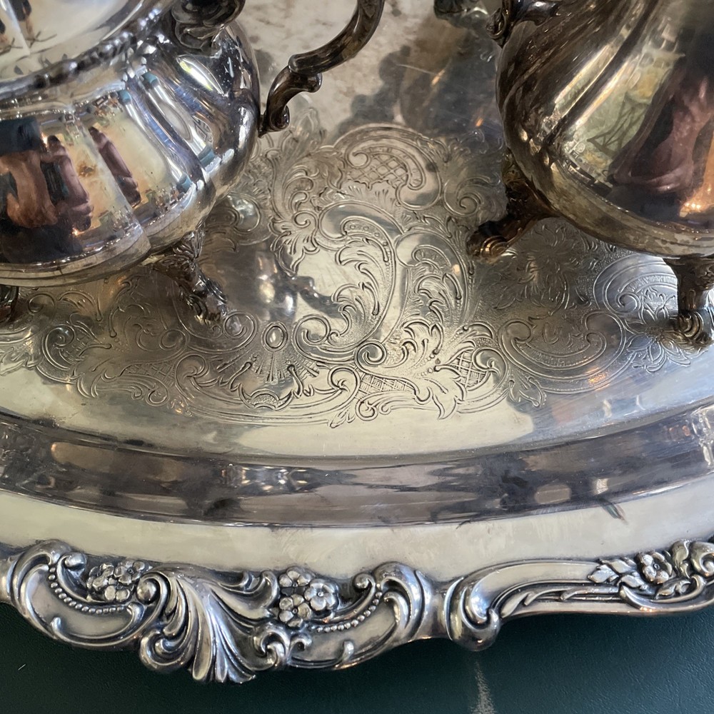 WALLACE-5 Piece Silver Plated Tea Set (Sh) Or Best Reasonable Offer