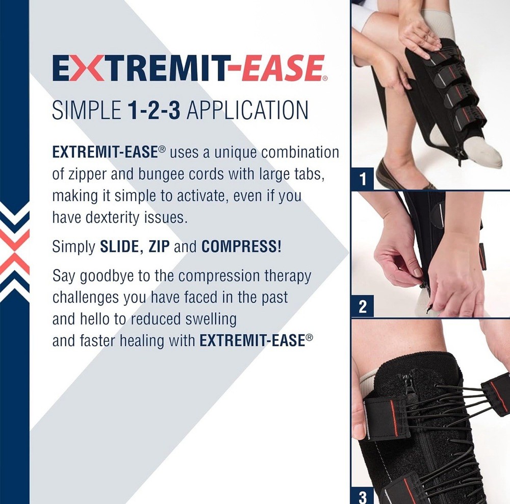 EXTREMIT-EASE Compression 30-50 mmHg Lower Leg Wrap SMALL / REGULAR Length NEW