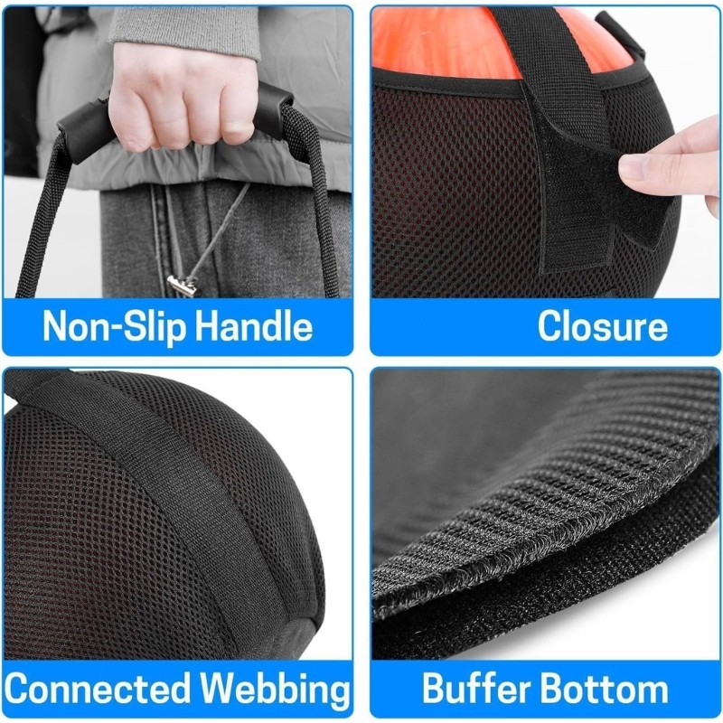 Compacts Folding Bowling Bag Light weight Durability Polyester Bowling Ball Bag