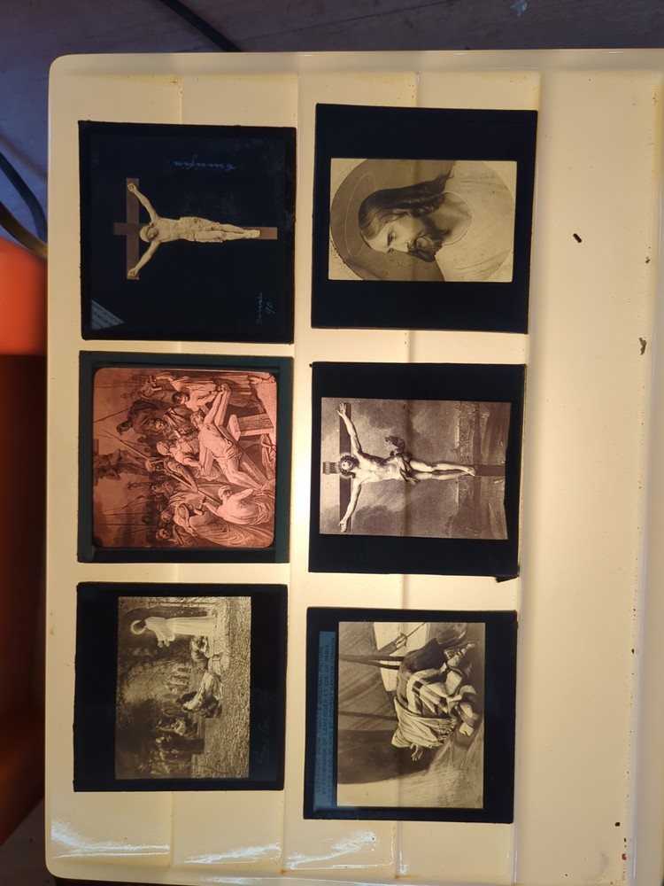 Six Lantern Slides Religious
