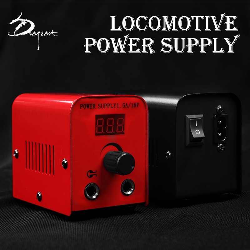 Mini Tattoo Digital Power Supply w/Padel and Clip cord