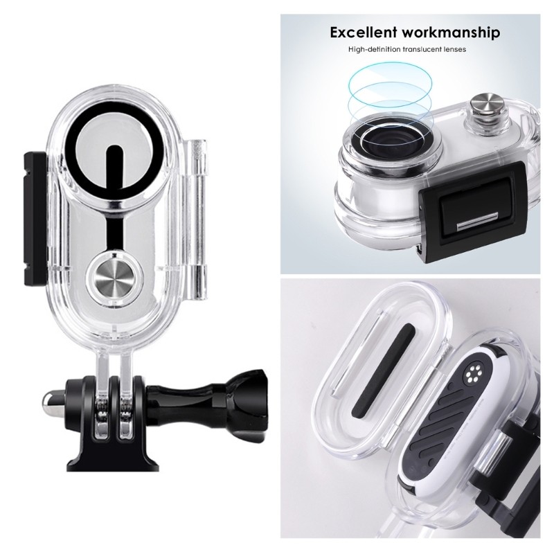 Dive Case Waterproof Bracket Mount for 360 GO 3 Underwater Protective Case
