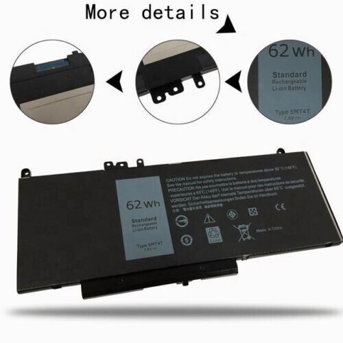6MT4T Laptop Battery For Dell Latitude E5470 E5570 79VRK 7V69Y TXF9M 62Wh 7.6V
