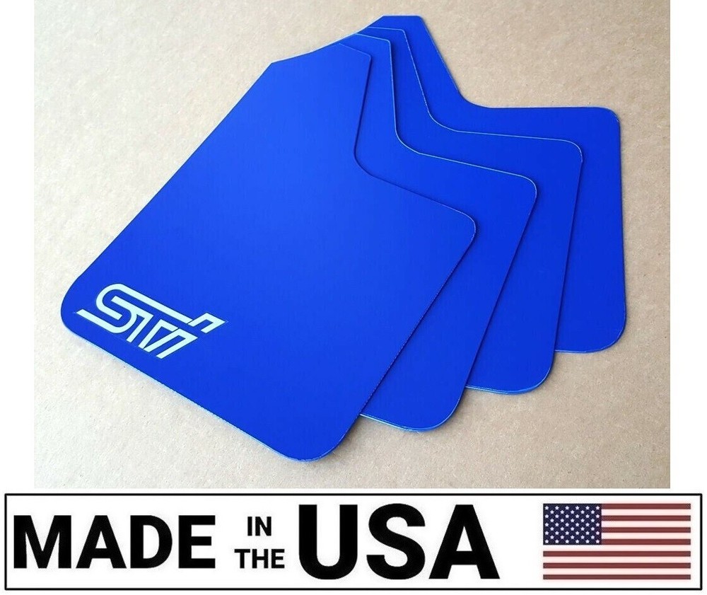 [SR] STARTER Mud Flaps Set BLUE with Custom Vinyl Logo A