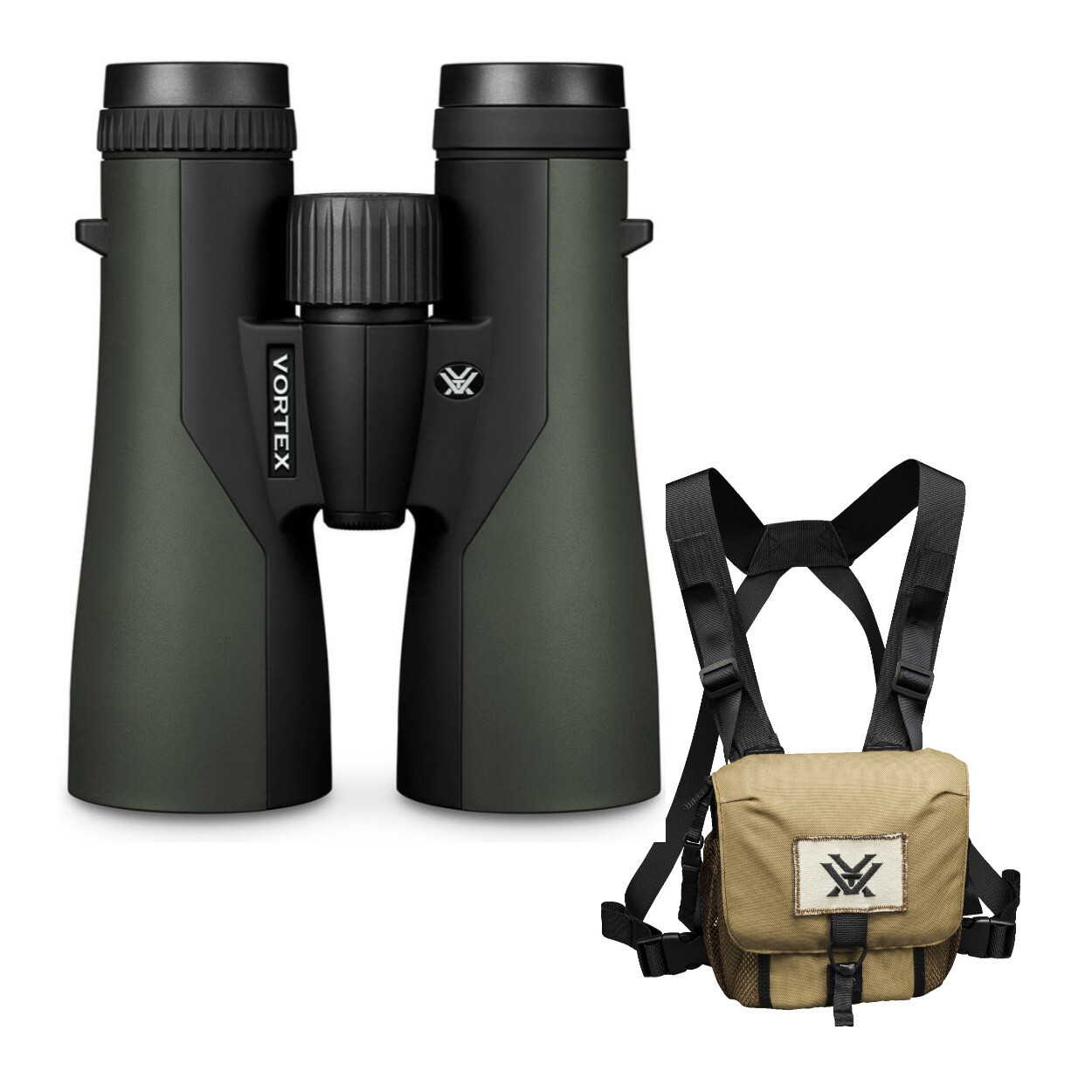 Vortex 12x50 Crossfire HD Roof Prism Binoculars with GlassPak Harness Case