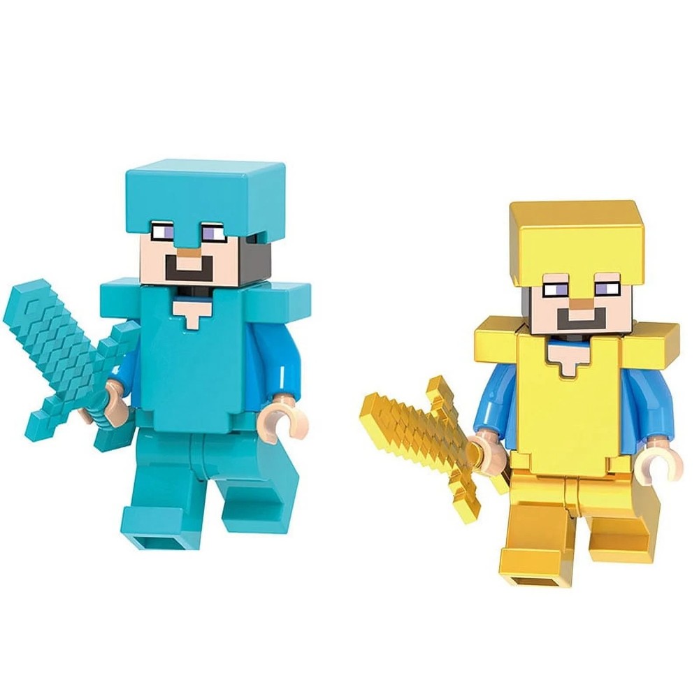 Minecraft Mini Action Figures & Accessories 30-Pack Building Toy Set