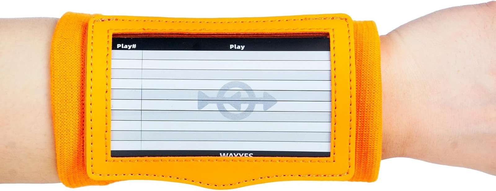 Football Play Wristbands for Adults - QB WR Playbook Wristband | Wrist Coach for