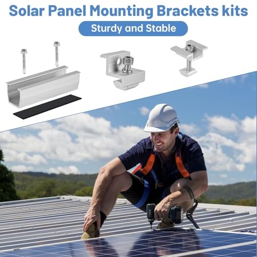 Solar Panel Mounting Brackets Pcs Aluminum Solar Panel Bracket Kit with 6
